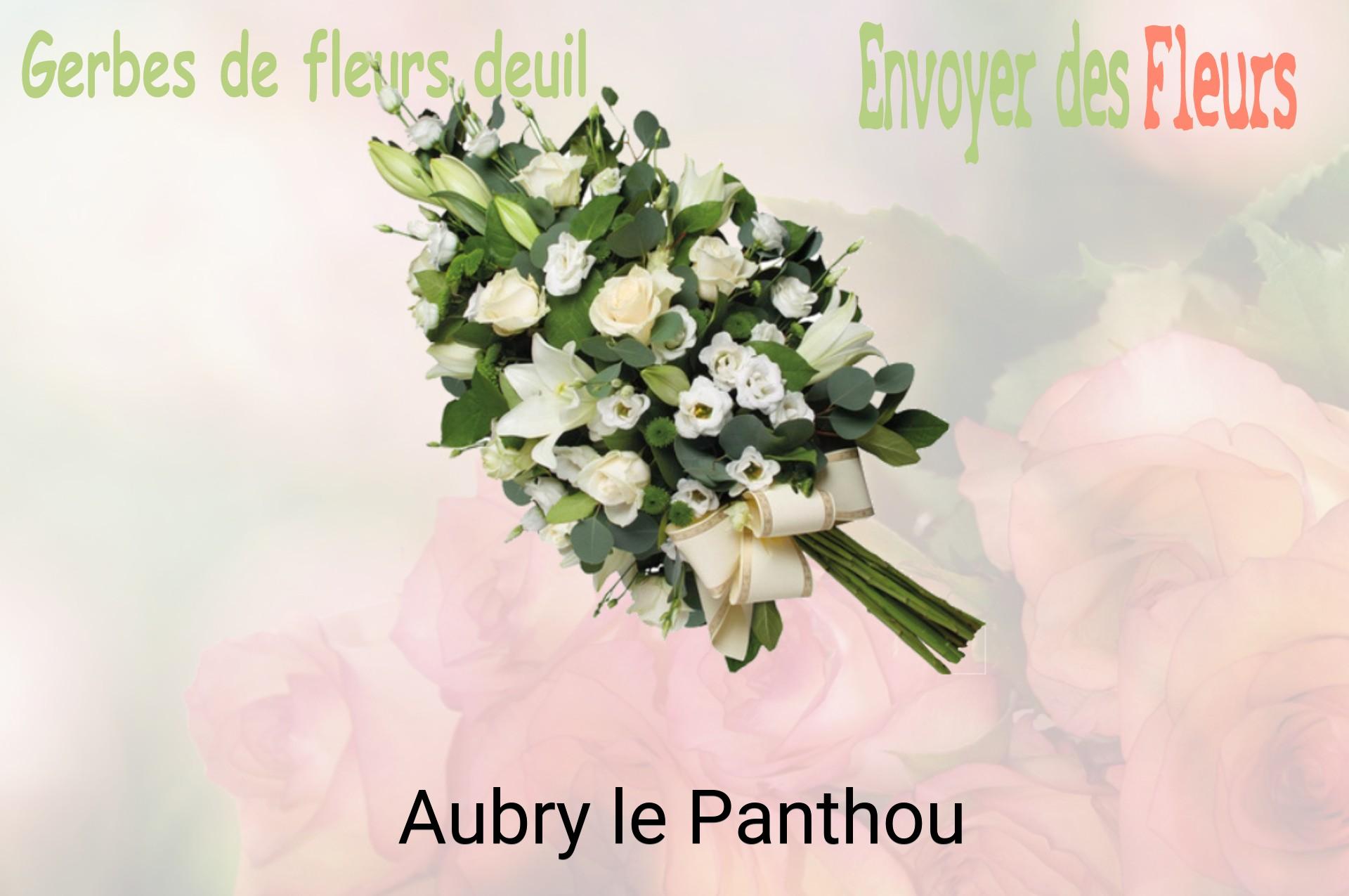 Gerbe de fleurs de deuil livrée à Aubry-le-Panthou